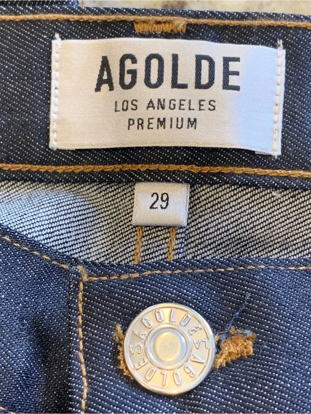 AGOLDE Dark Wash Denim Jeans Size 29 - Picture 5 of 9